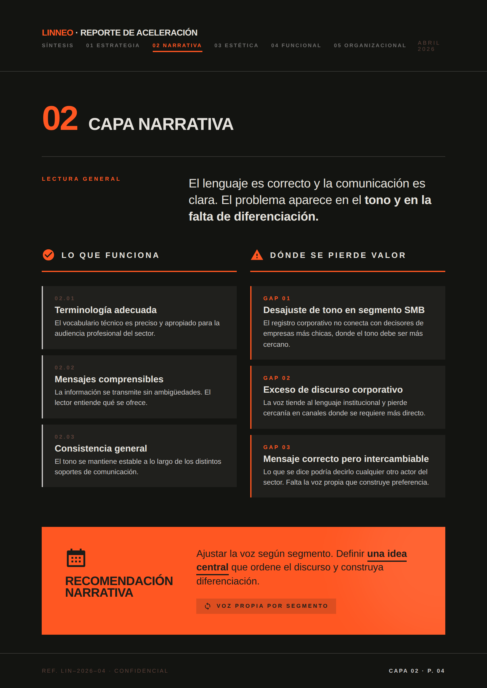 Capa Narrativa