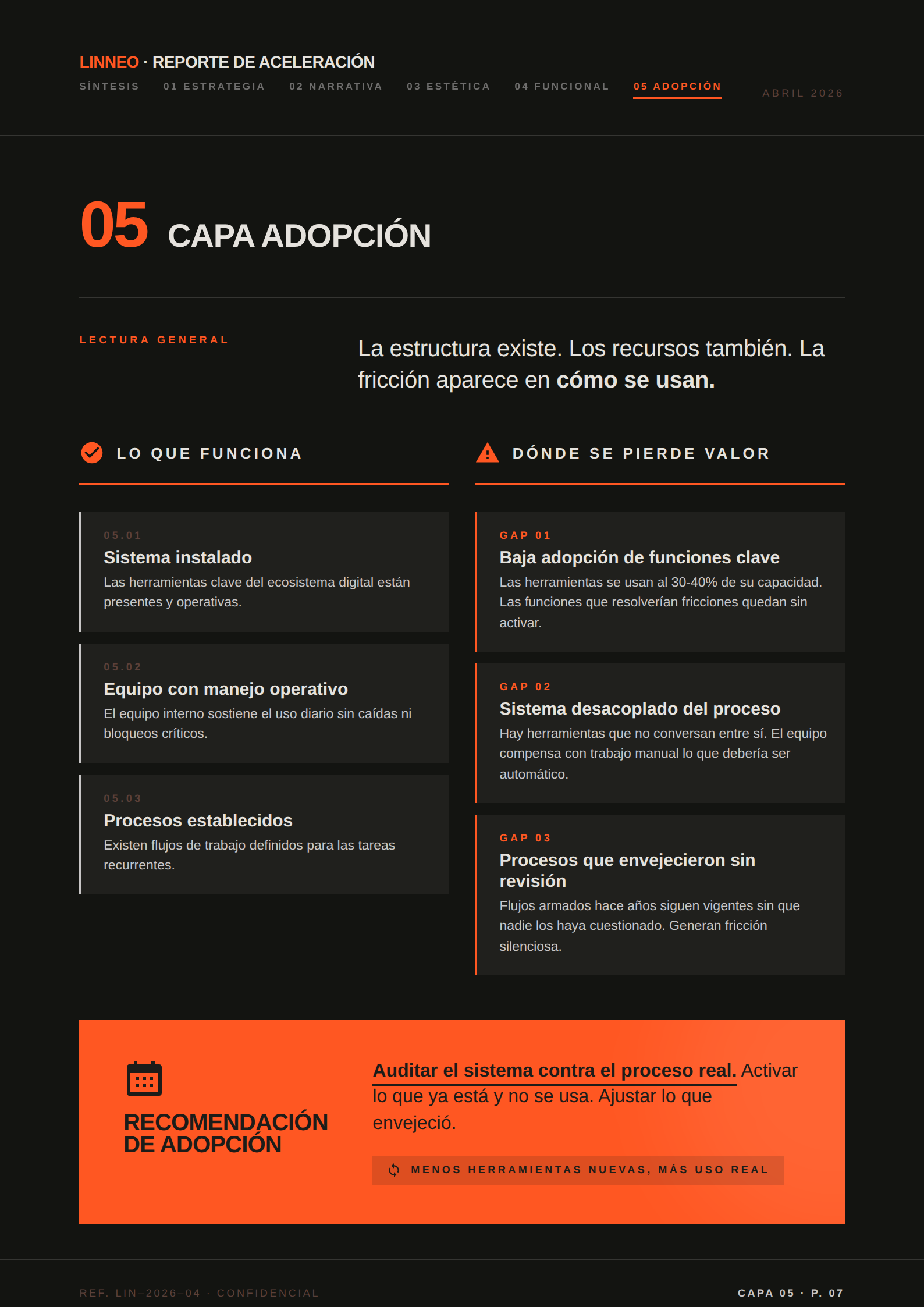 Capa Adopción